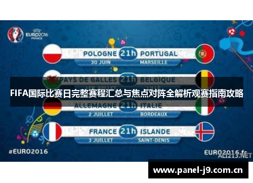 FIFA国际比赛日完整赛程汇总与焦点对阵全解析观赛指南攻略